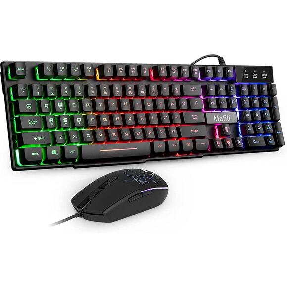 SALE!! Get 2 NEW Mafiti Colorful Backlit Gaming Keyboards each with mouse - Picture 4 of 6